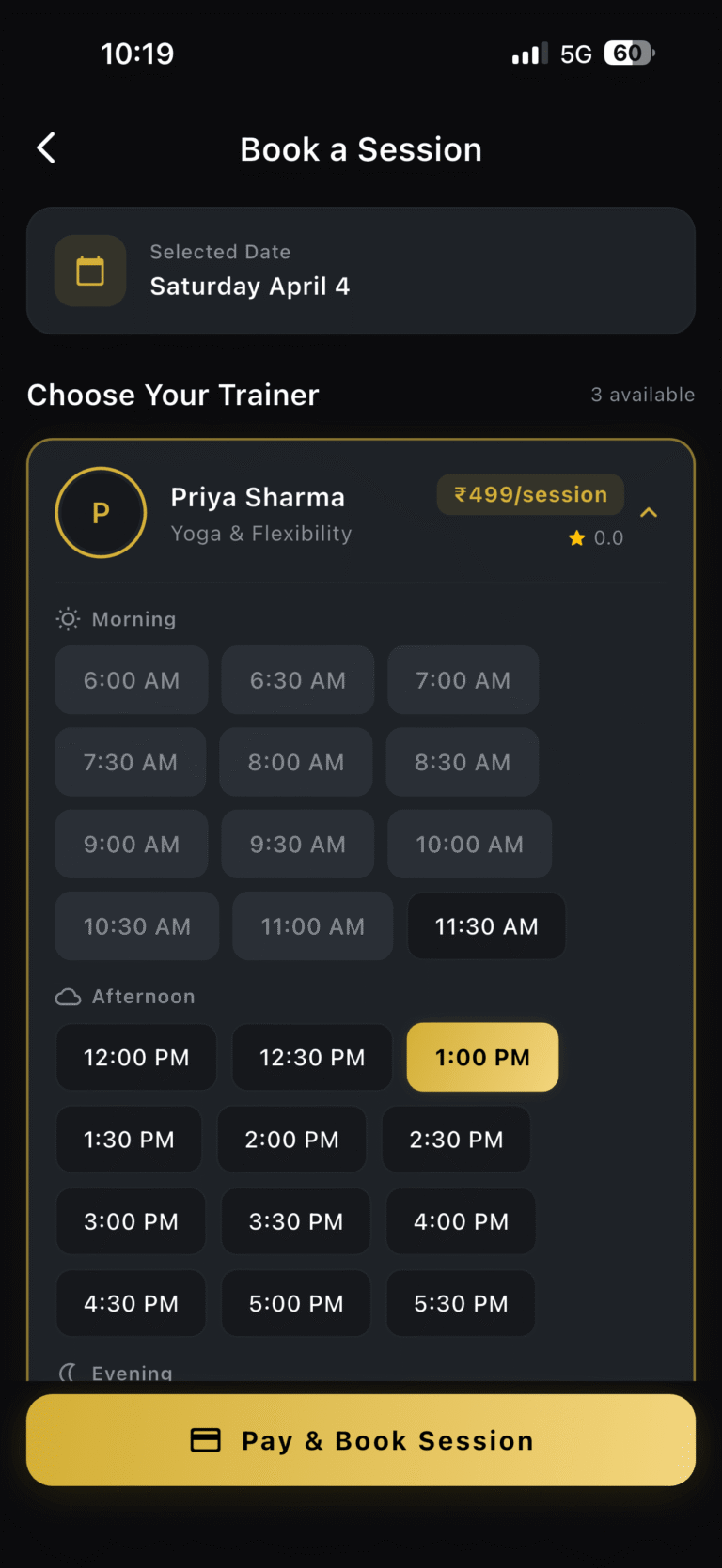 booking_trainer_timing